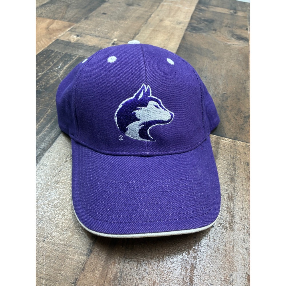Signatures University of Washington Huskies Hat Purple White Adjustable Cap Fan